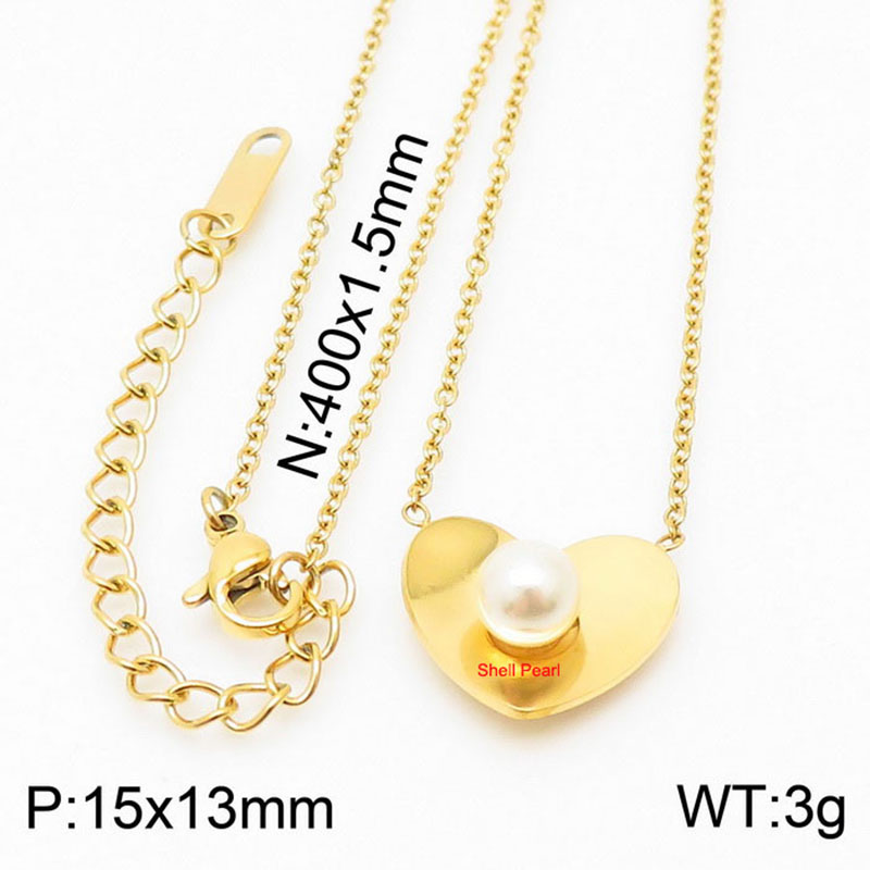 Gold necklace KN235565-KLX
