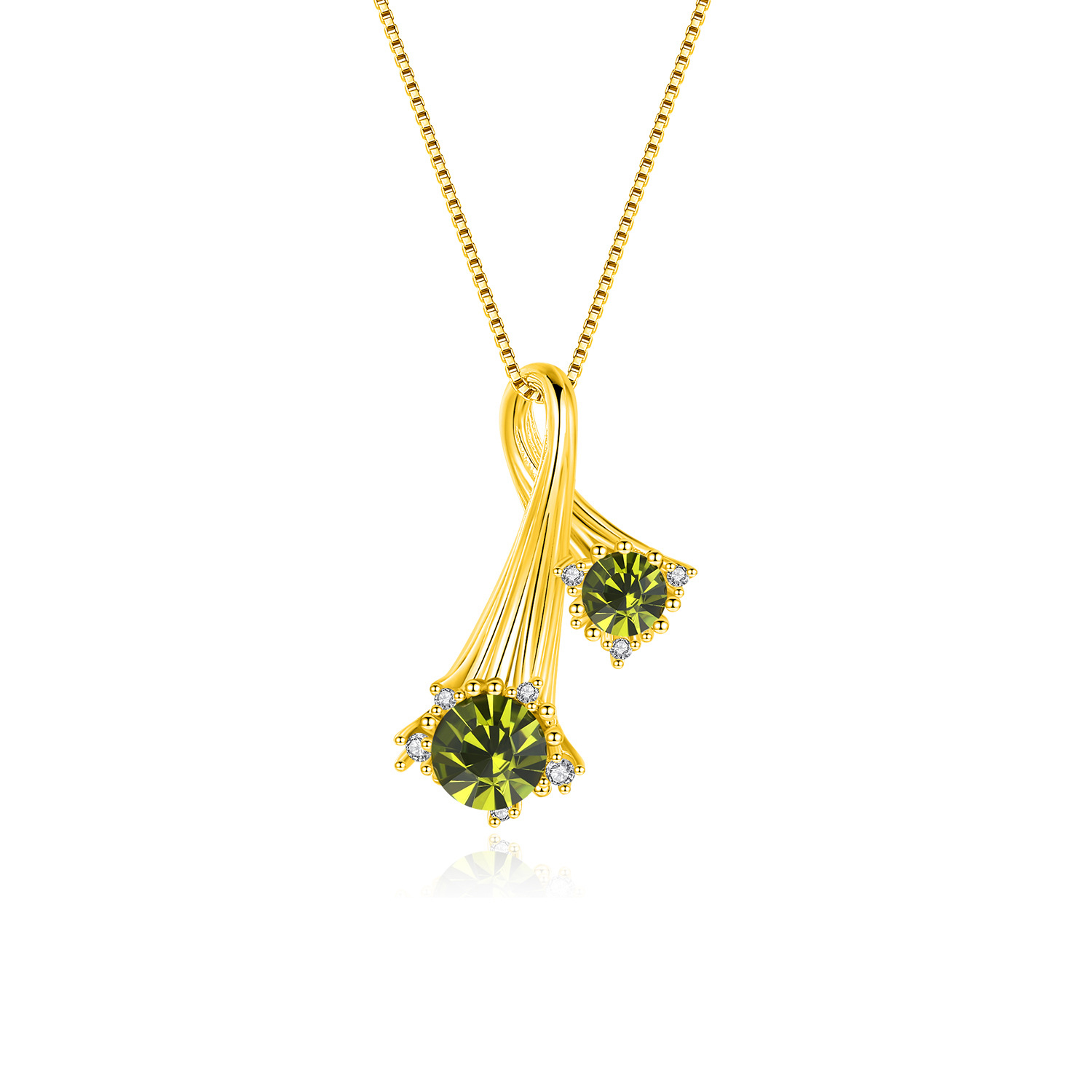 14K gold (zircon)