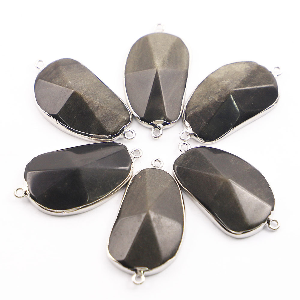 3:platinum color black obsidian