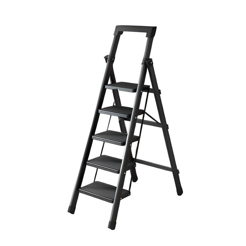 Black five-step ladder