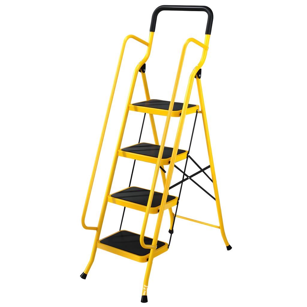 Four-step ladder with handle