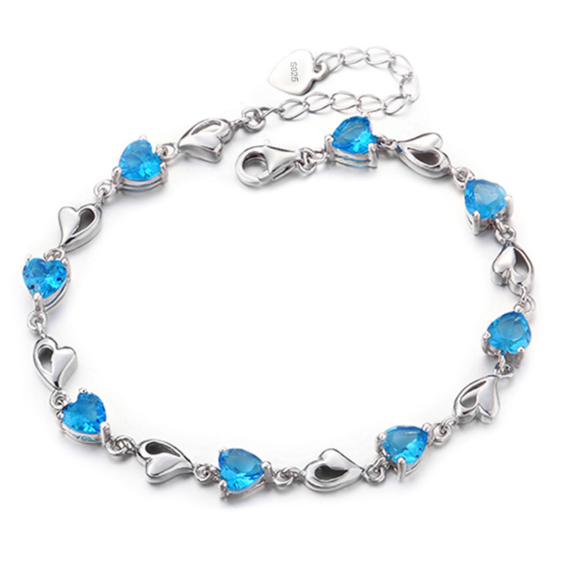 Blue topaz chain length :15+ tail chain :3cm