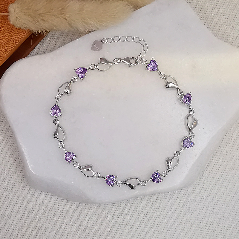 Purple chain length :17+ Tail chain :3cm
