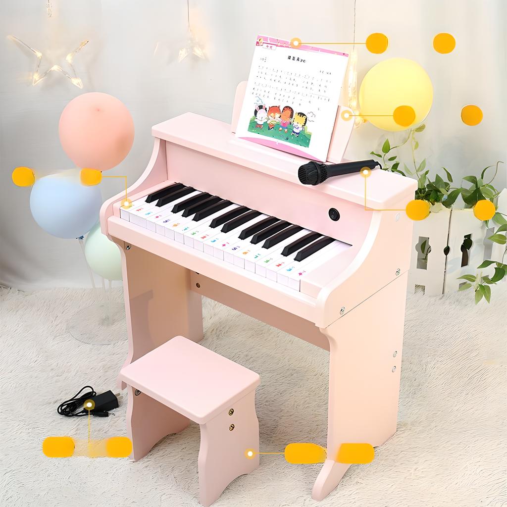 MC-S1Y1 electric piano (pink)   stool