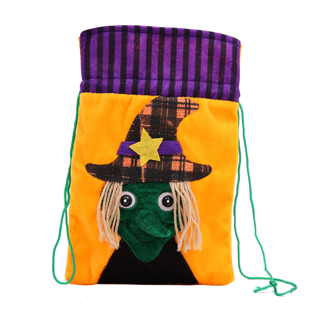 Halloween Bundle Mouth Candy Bag Witch Style