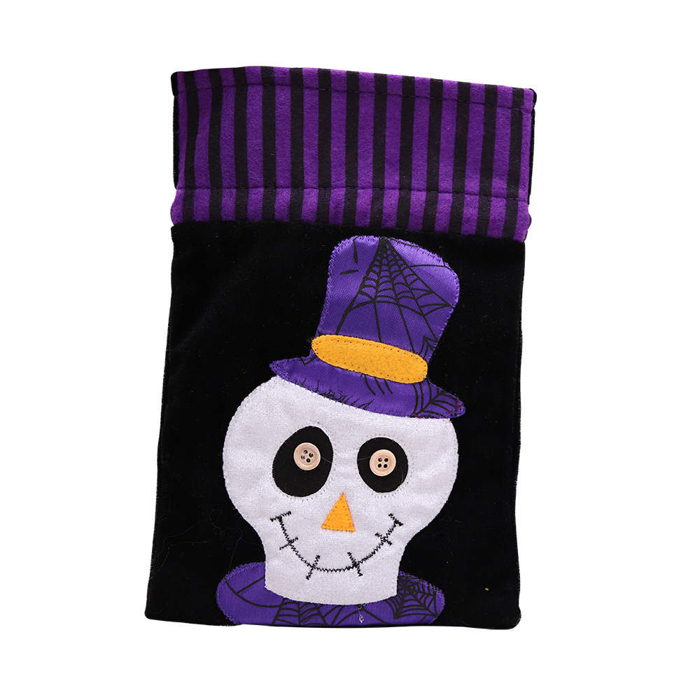Halloween bouquet candy bag skull style