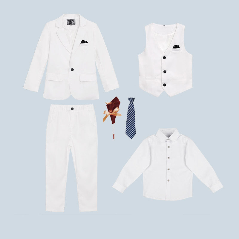 White 6-piece set (with white shirt)