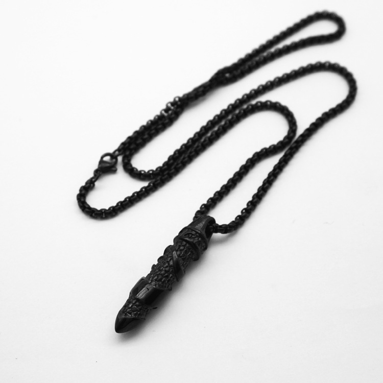13:Black with 60cm square pearl chain