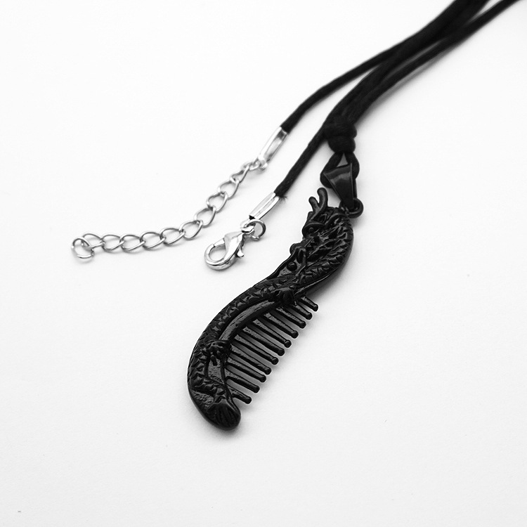 Black with 60cm black rope