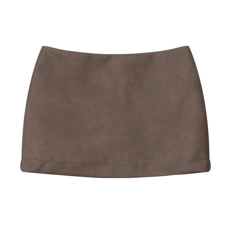 Coffee colored short skirt