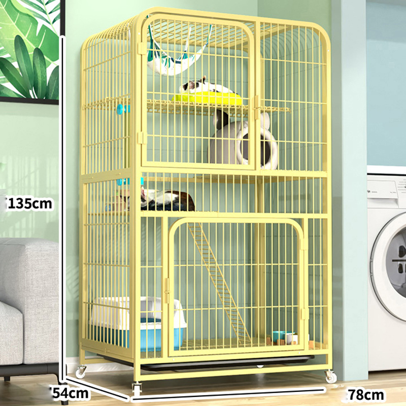 Log Color 137 # quadrate tube cat cage 78 * 55 * 137cm