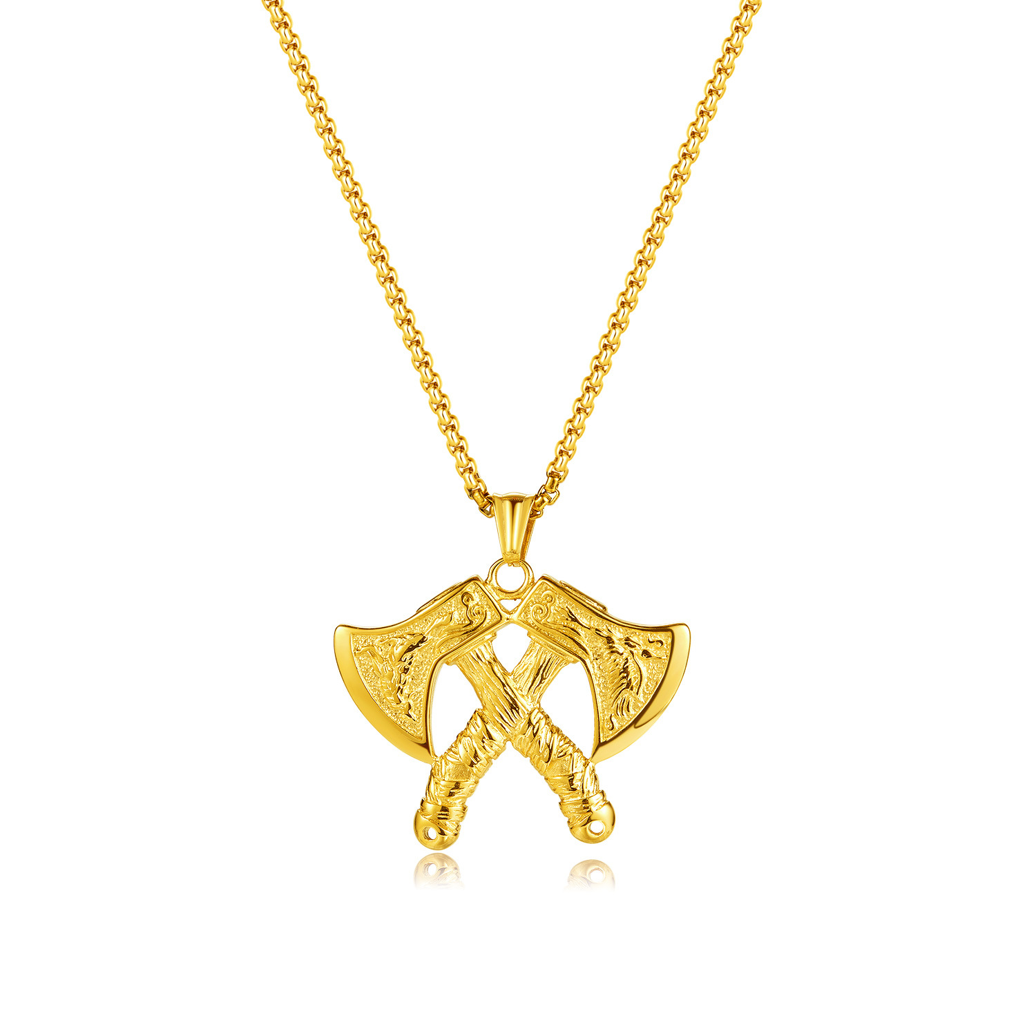 5:Gold pendant   Pearl chain 3x55cm