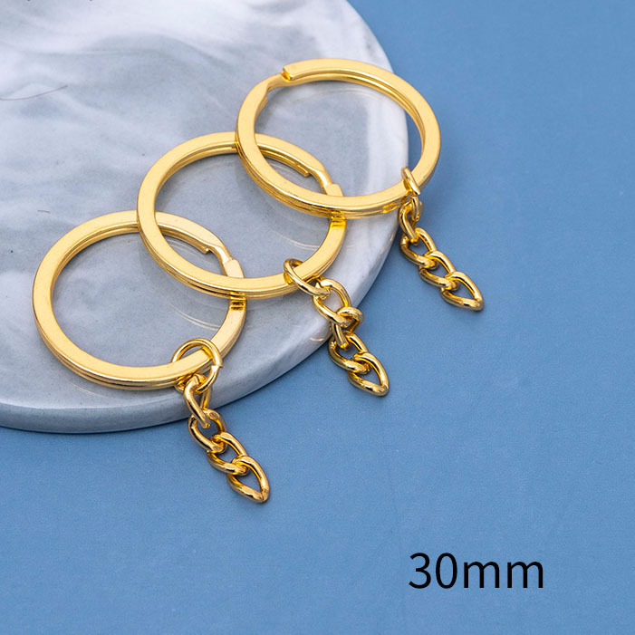 Gold plated/30 flat hanging 4-link chain