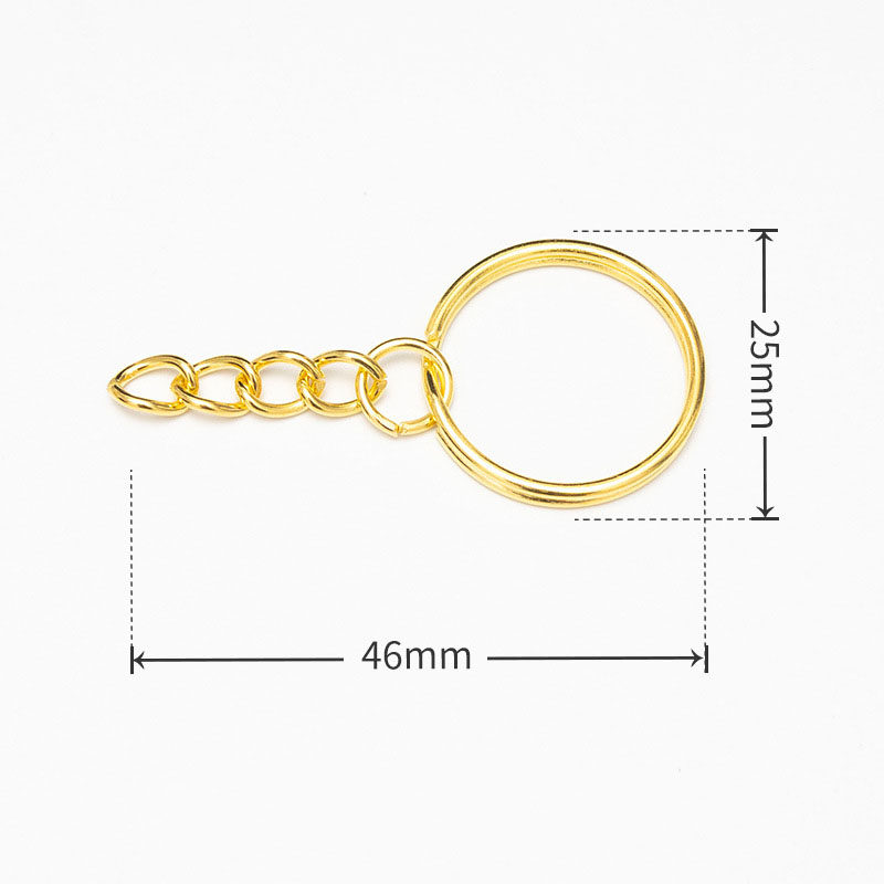 Gold plated/25 aperture hanging 4-link chain