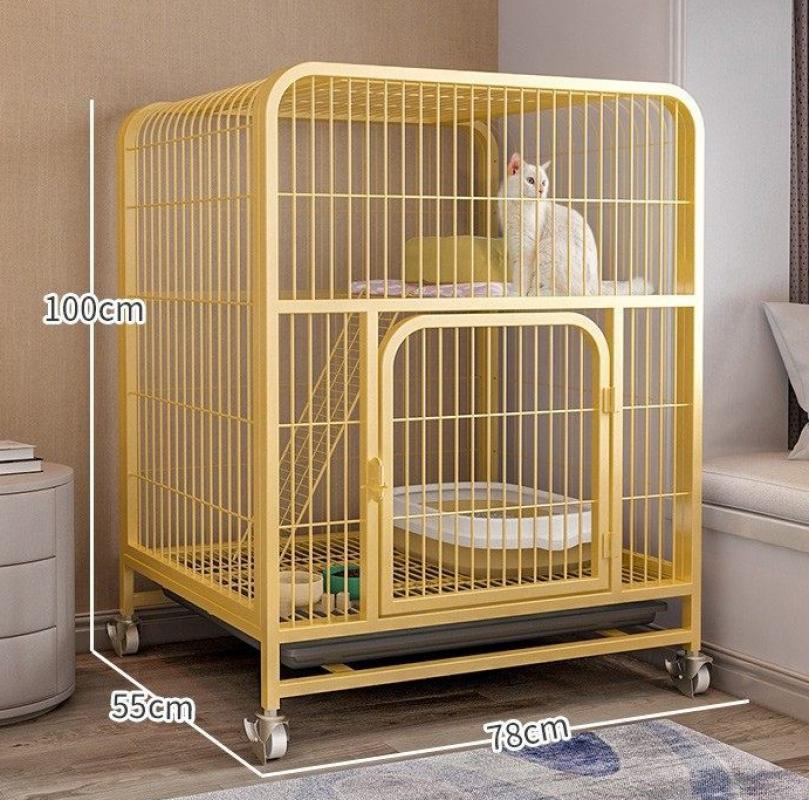 Log Color 100 # double square tube cat cage (78 * 55 * 100cm)