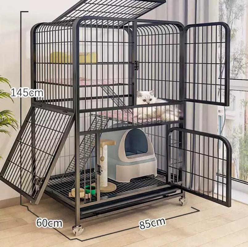 Black 148 # quadrate cat cage (85 * 60 * 145cm)