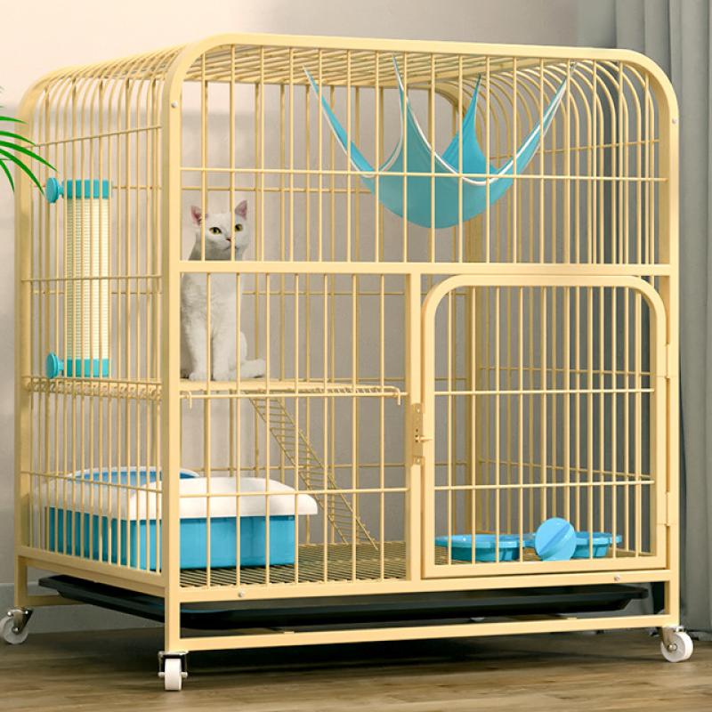 Log Color 75 # double square tube cat cage (70 * 55 * 75cm)