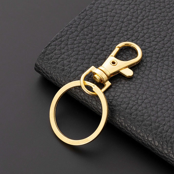 [Gold-plated] 4.5g dog buckle+30mm flat ring [1 pi