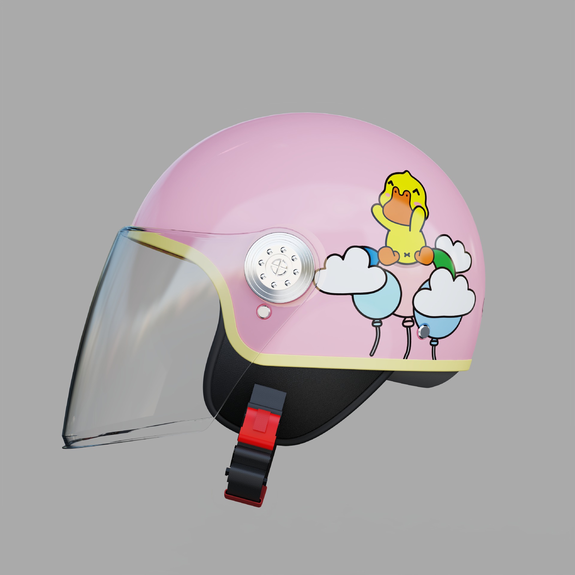 701S Baby Pink - Yellow Duck (Cloud)