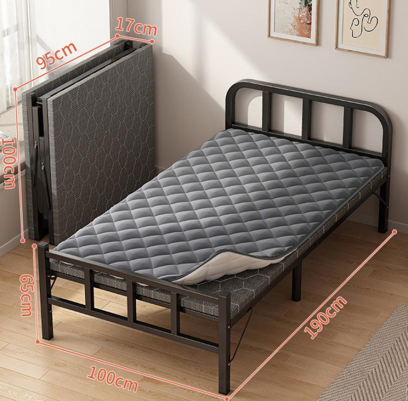 [Upgraded square tube   ice silk mattress] 100cm wide
