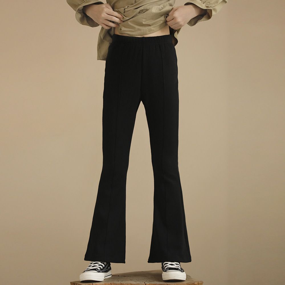 Black micro flared pants (spring and autumn thin style)