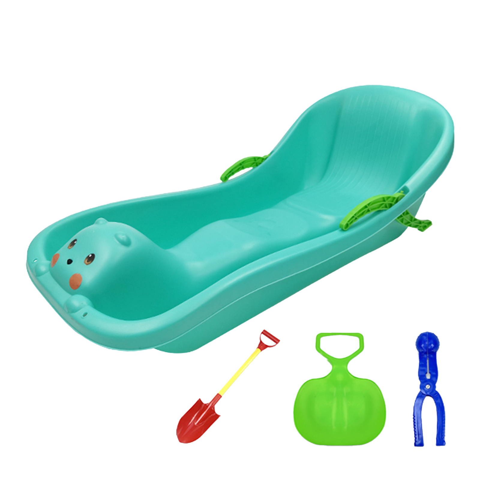 [Parent-child model - Thickened lake blue] Free shovel/snow flake/snowball clip