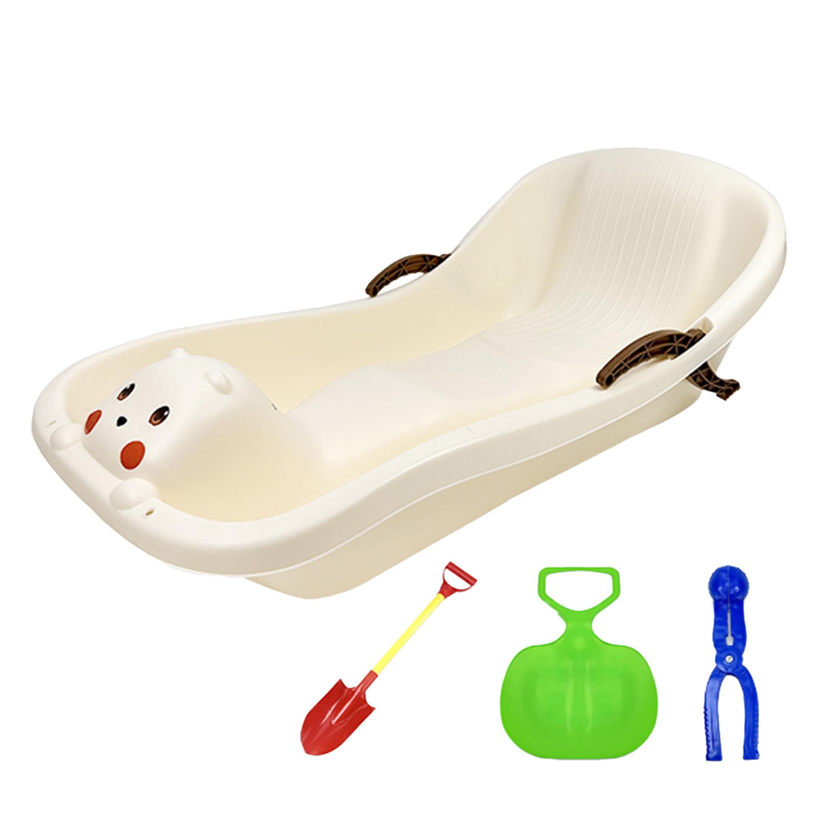 [Parent-child model - Thickened rice White] Free shovel/snow flake/snowball clip