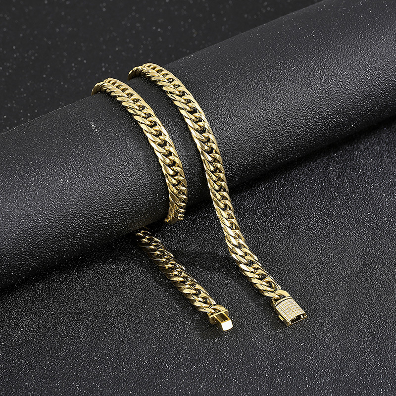Gold (width 9mm) Bracelet 20cm