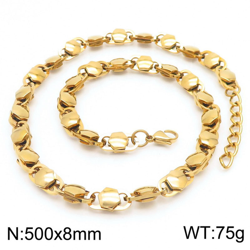 6:Gold necklace