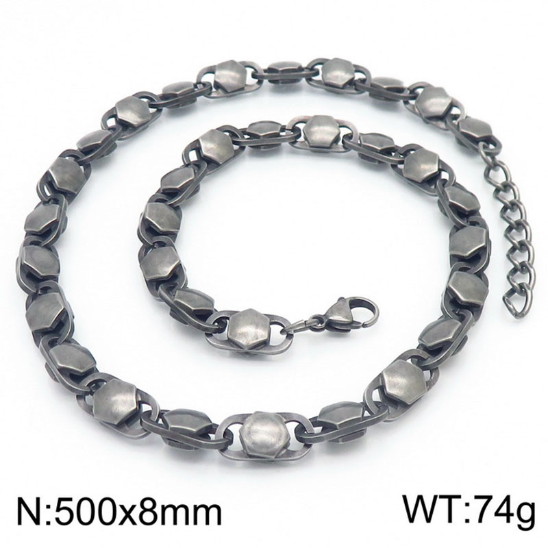 7:Boil black necklace