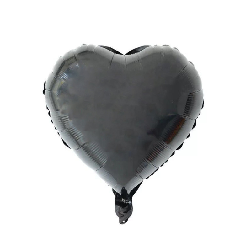 10 inches black heart