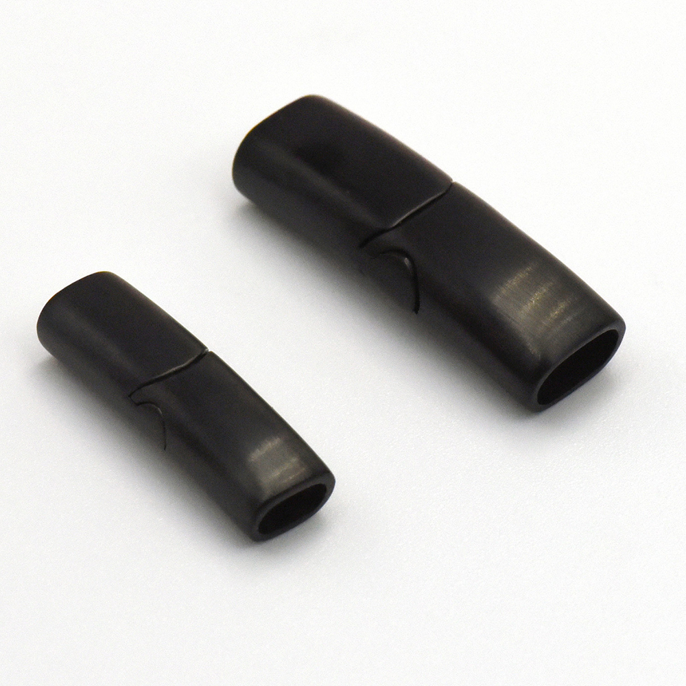 Brushed wire black 28 * 9 * 6mm set of 20