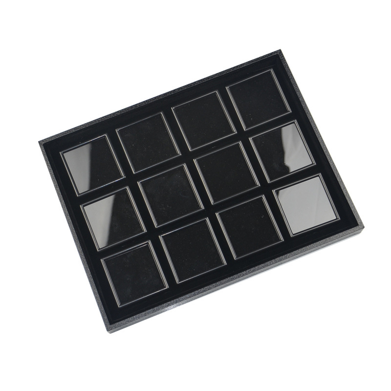 PC cover 12-bit 6 cm black box tray set