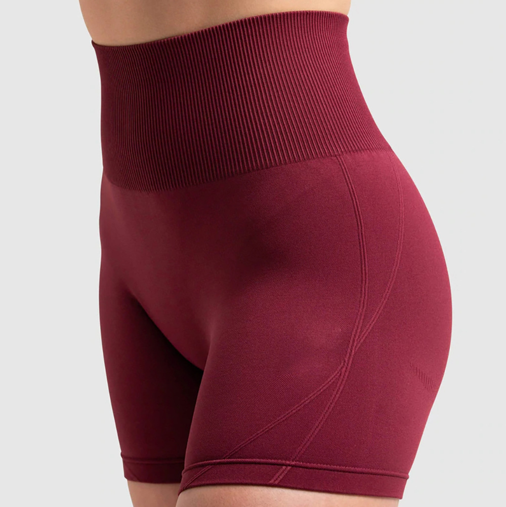 wine red shorts