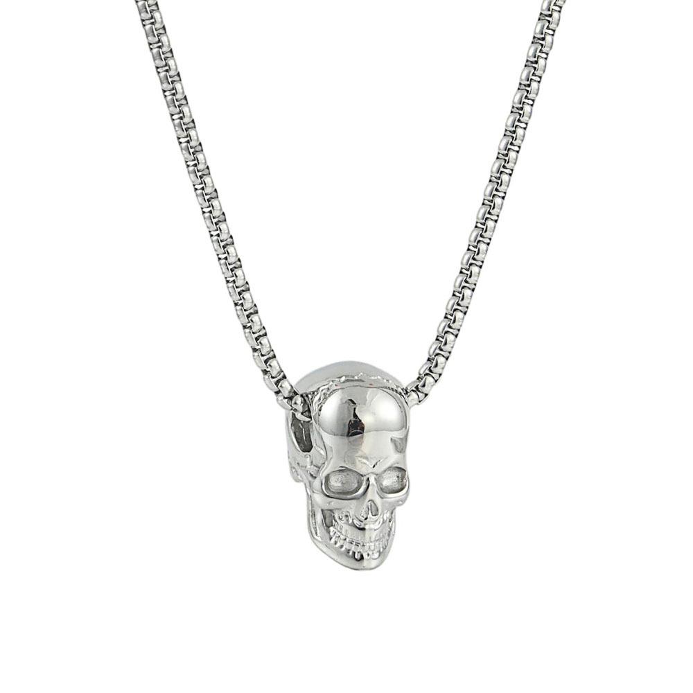 Silver, pendant with 3.0 x 60cm square pearl chain