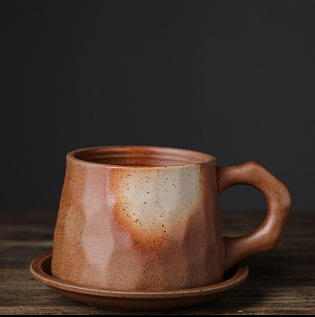 Coffee mug - Two pieces orange