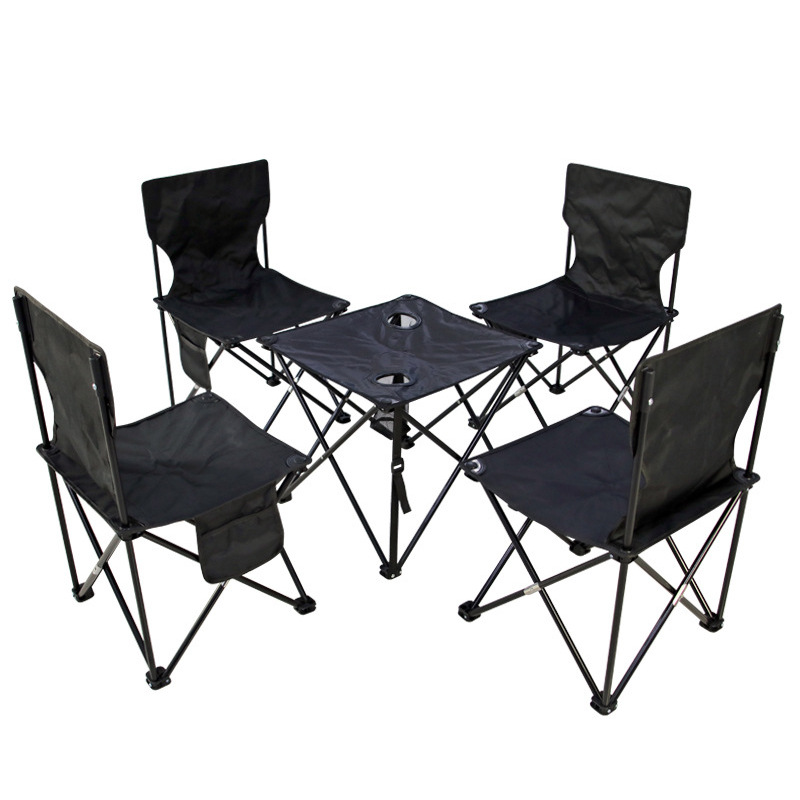 One table, four chairs