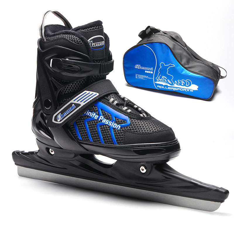 Black and blue speed skate blade