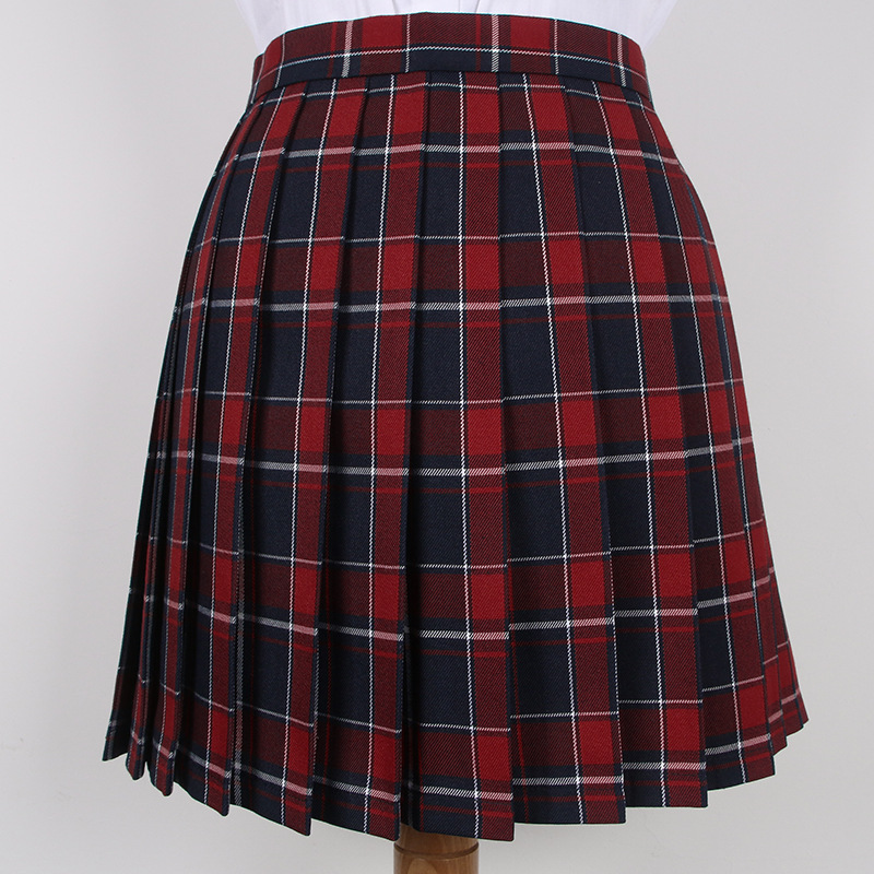 Geranium LAN strip white No. 38 check skirt