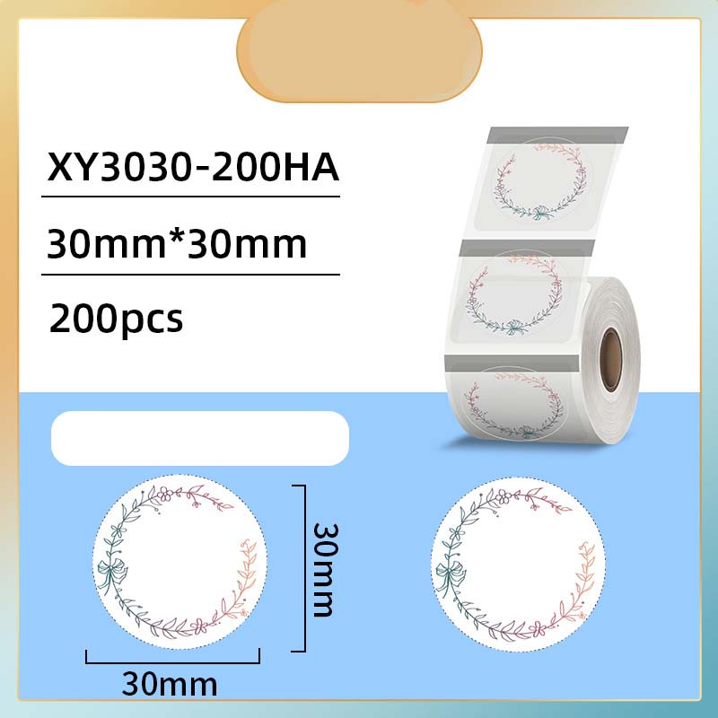 Transparent round 30*30mm-200 pieces (Style 1)