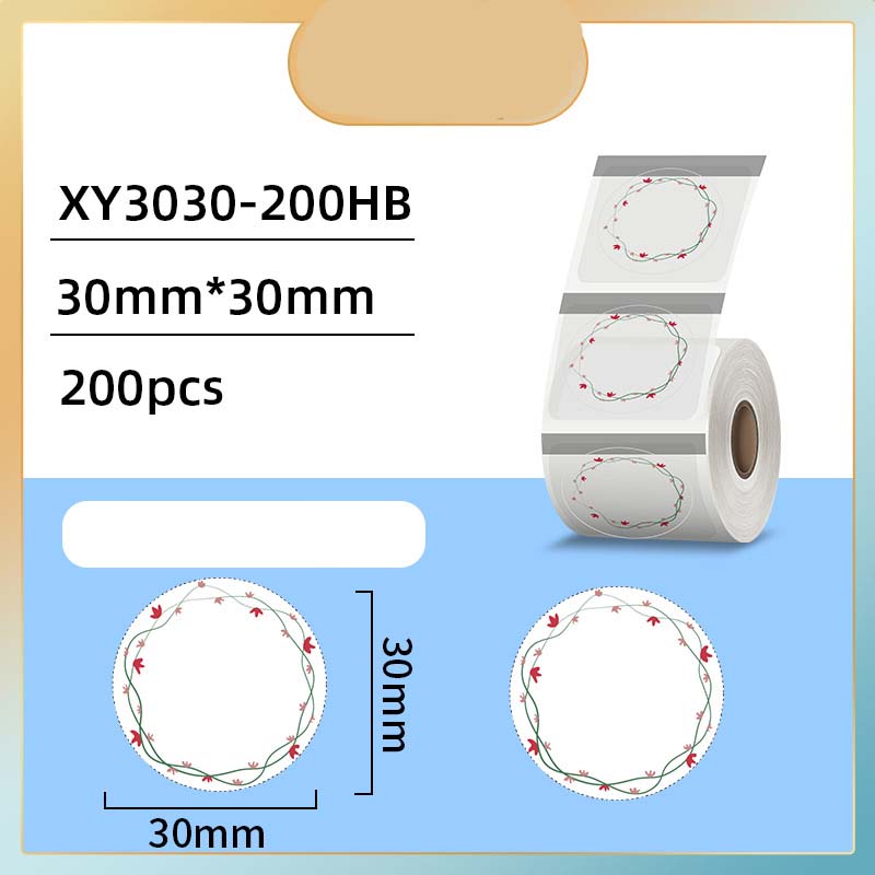Transparent round 30*30mm-200 pieces (Style 2)