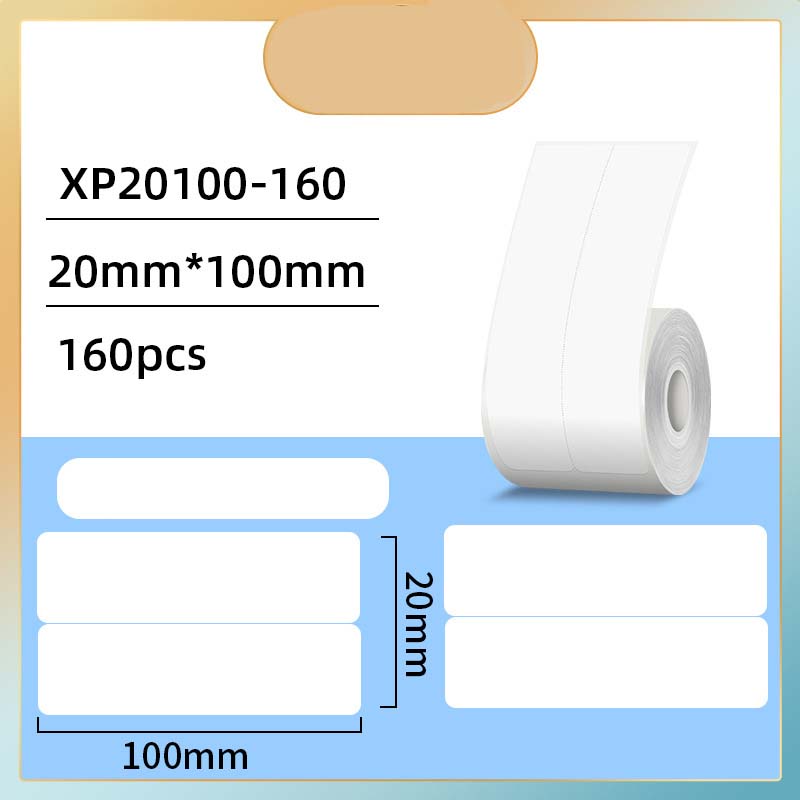 White file label 20*100mm-160 pieces