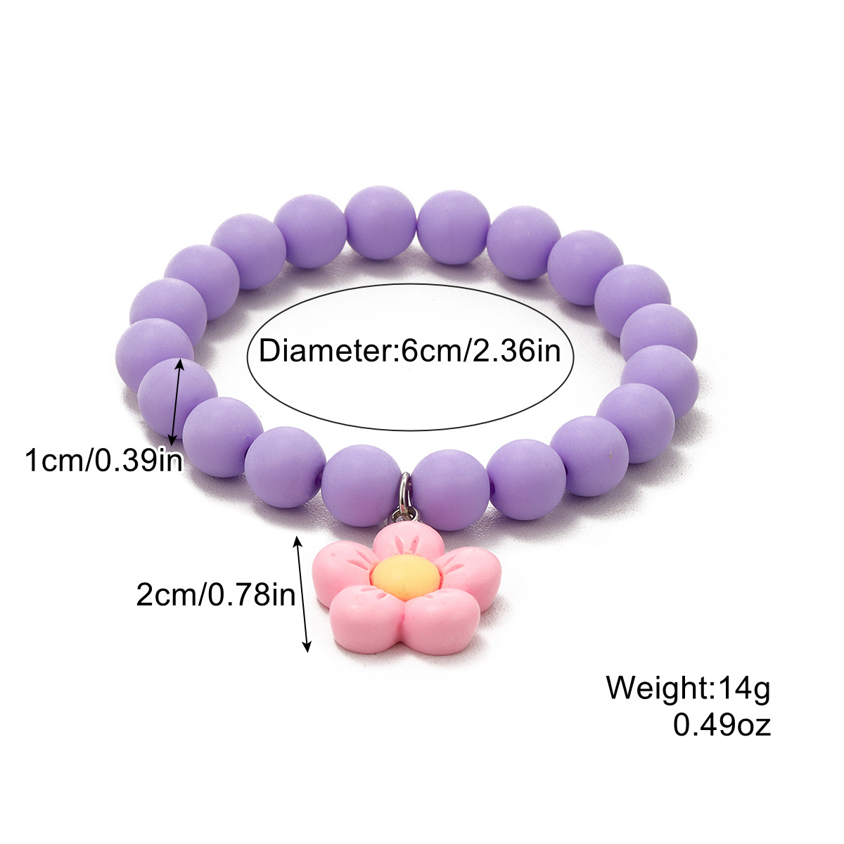 S2303-9 Purple pearl flowers
