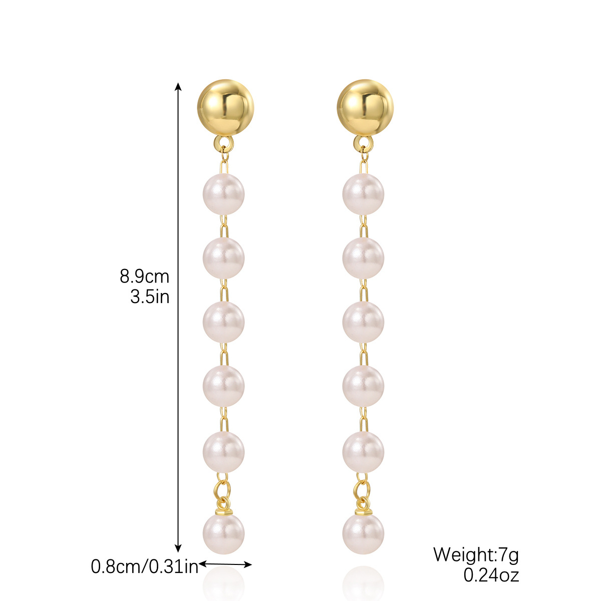 E2308-16 Long pearl chain