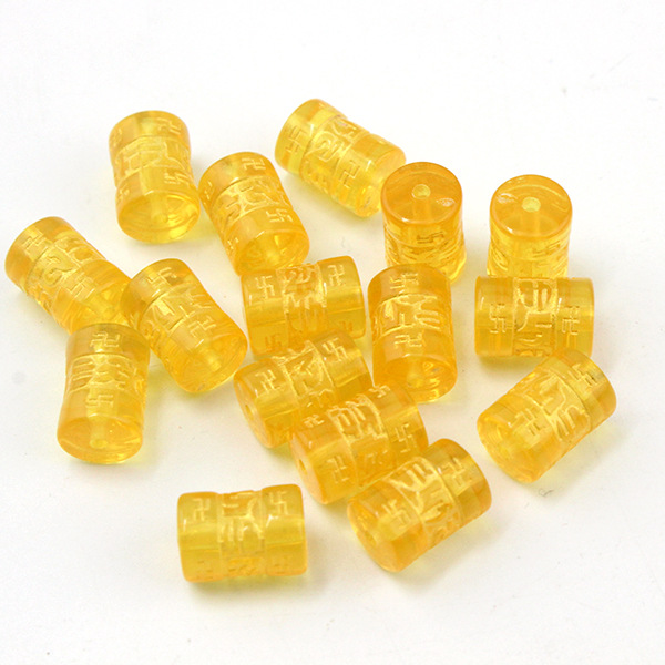 Transparent yellow small 8*12mm