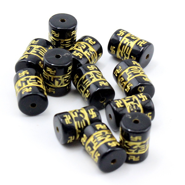Solid black small 8*12mm