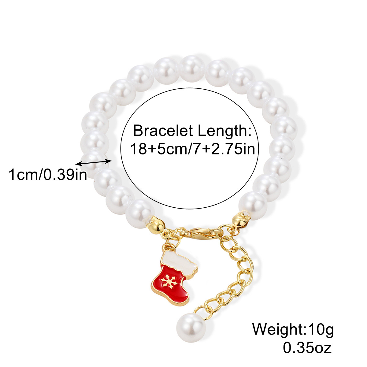 S2210-7 Pearl boot bracelet