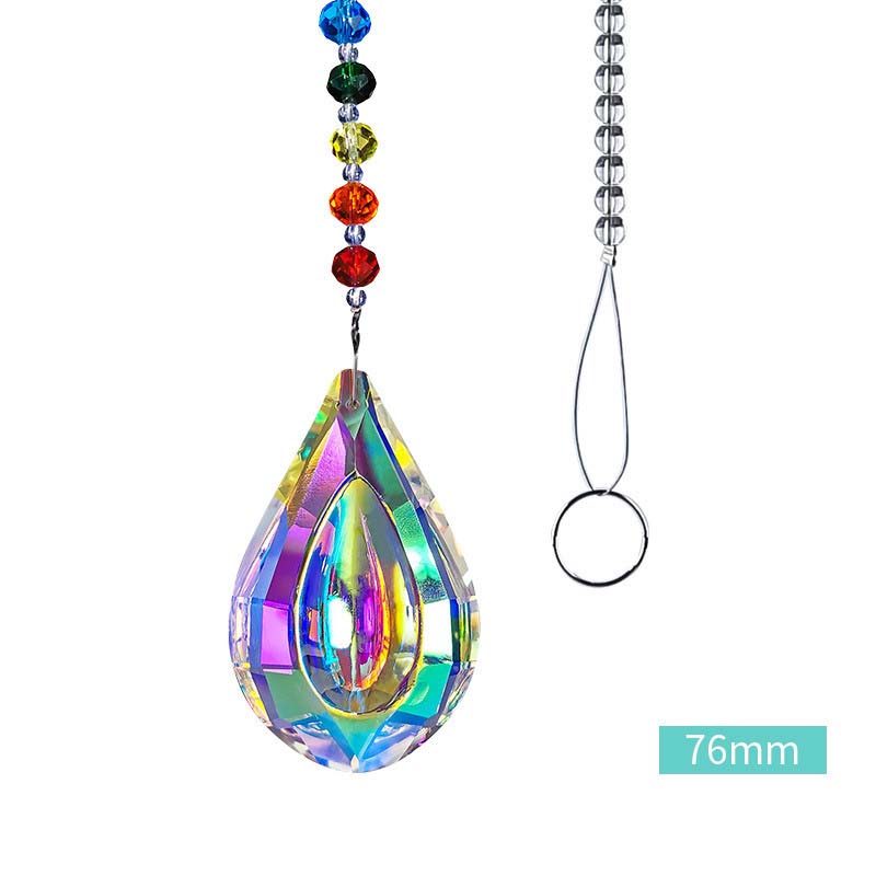 76mm electroplated AB color pendant chain