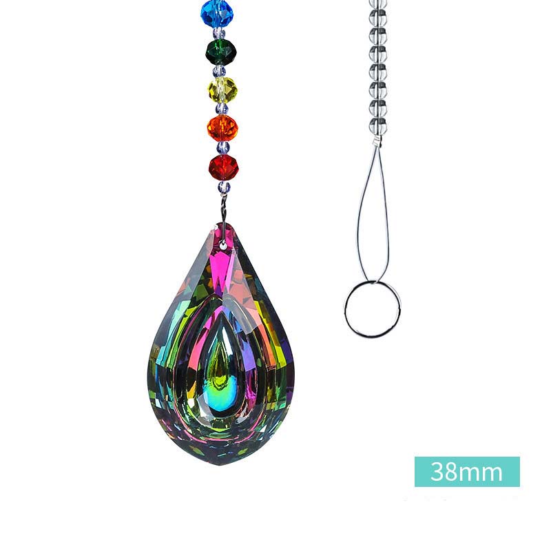 38mm electroplated colorful pendant chain