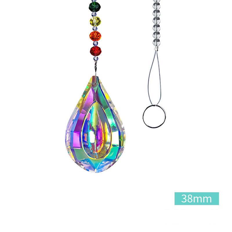 13:38mm Electroplated AB Color Pendant Chain